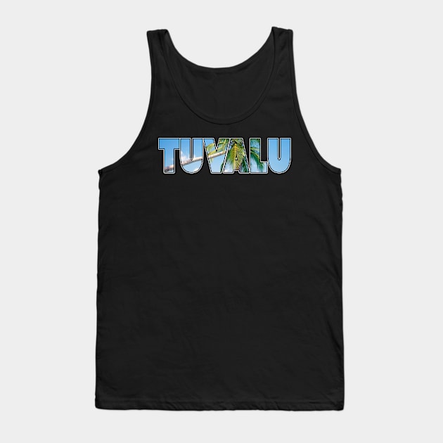 Tuvalu holiday beach palm tree design. Perfect present for mother dad friend him or her Tank Top by SerenityByAlex